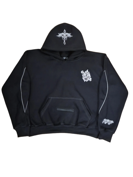 Spirit Flame 'Bullet Black' Hoodie