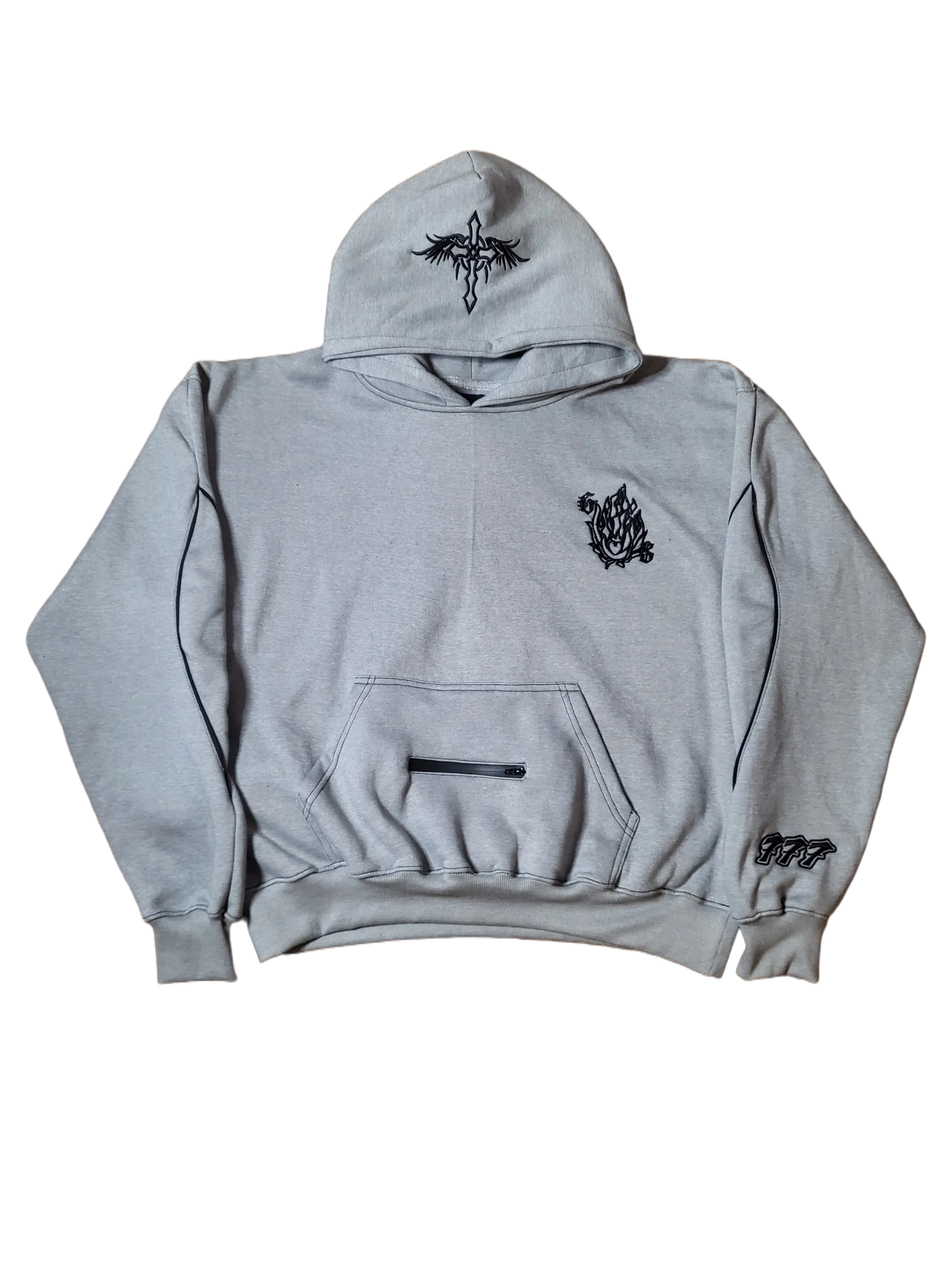 Spirit Flame 'Glass Grey' Hoodie