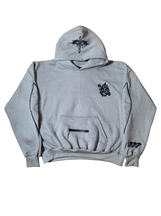 Spirit Flame 'Glass Grey' Hoodie
